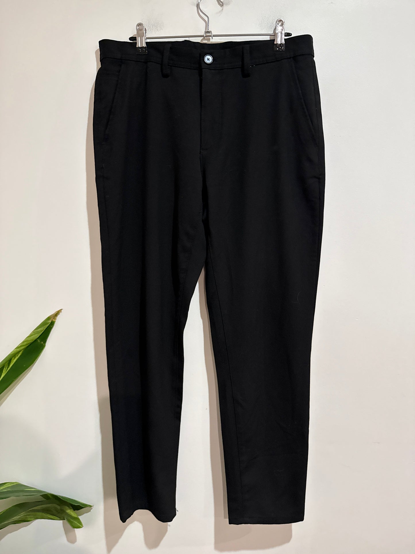 Zara Black Tailored Trousers Size 31 Waist 41.5cm