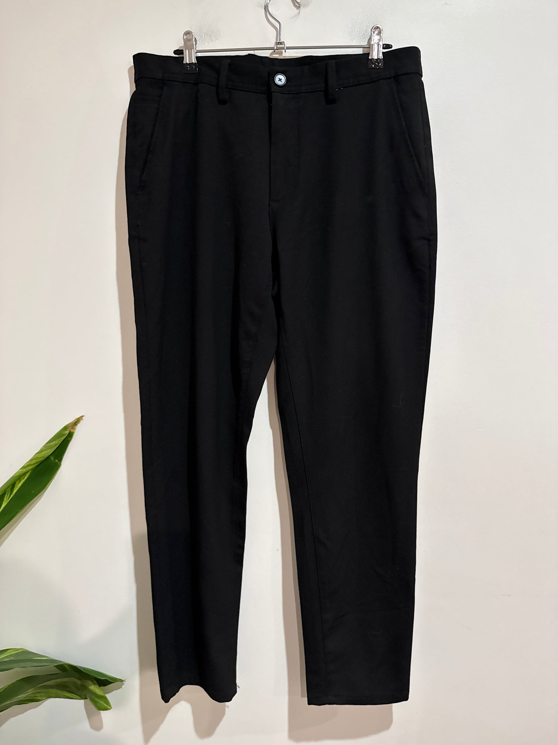 Zara Black Tailored Trousers Size 31 Waist 41.5cm