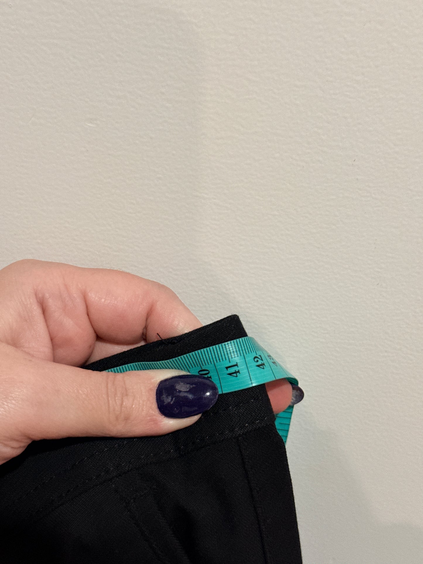 Zara Black Tailored Trousers Size 31 Waist 41.5cm