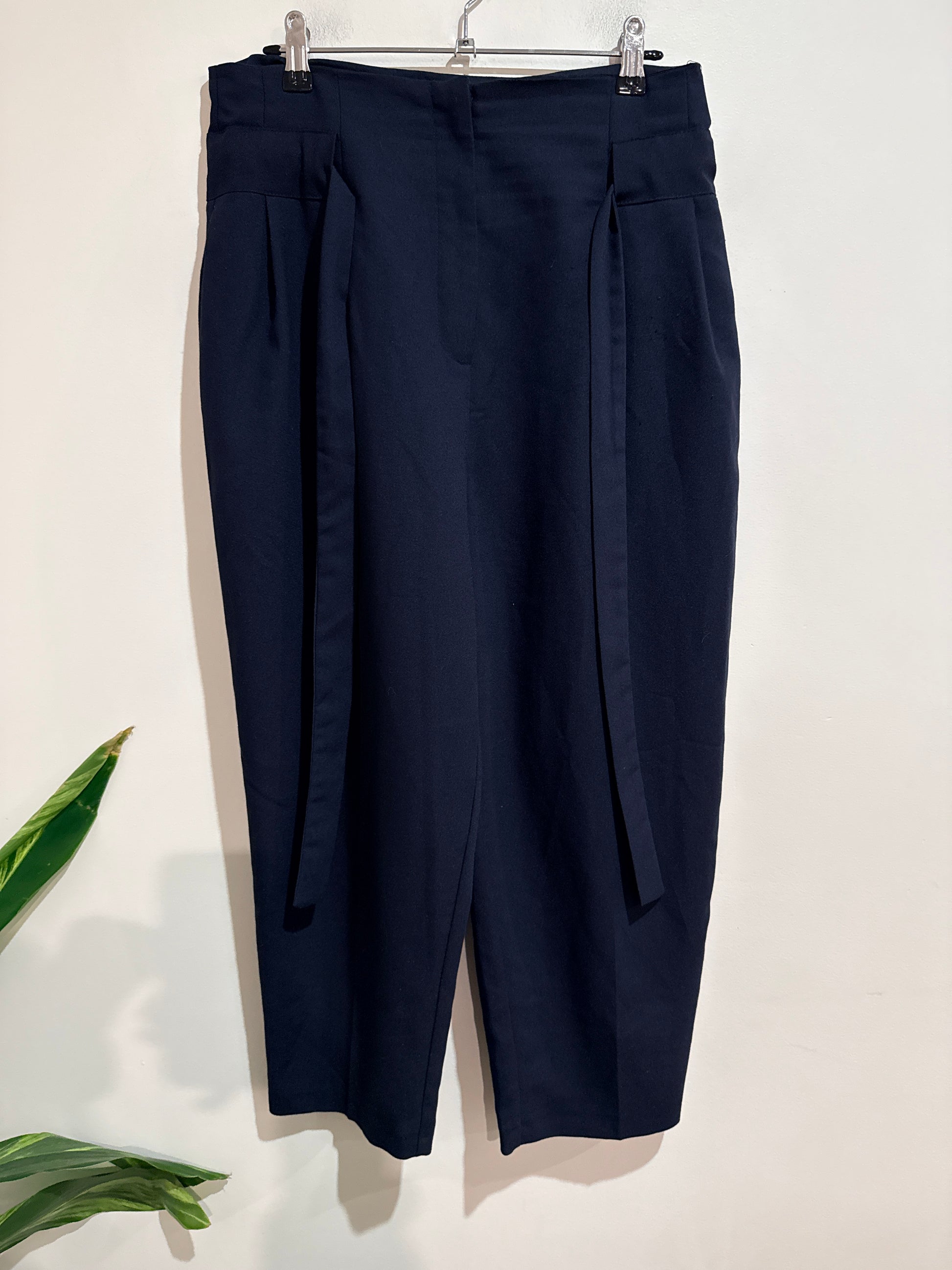ASOS Navy Tapered Trousers Size 12