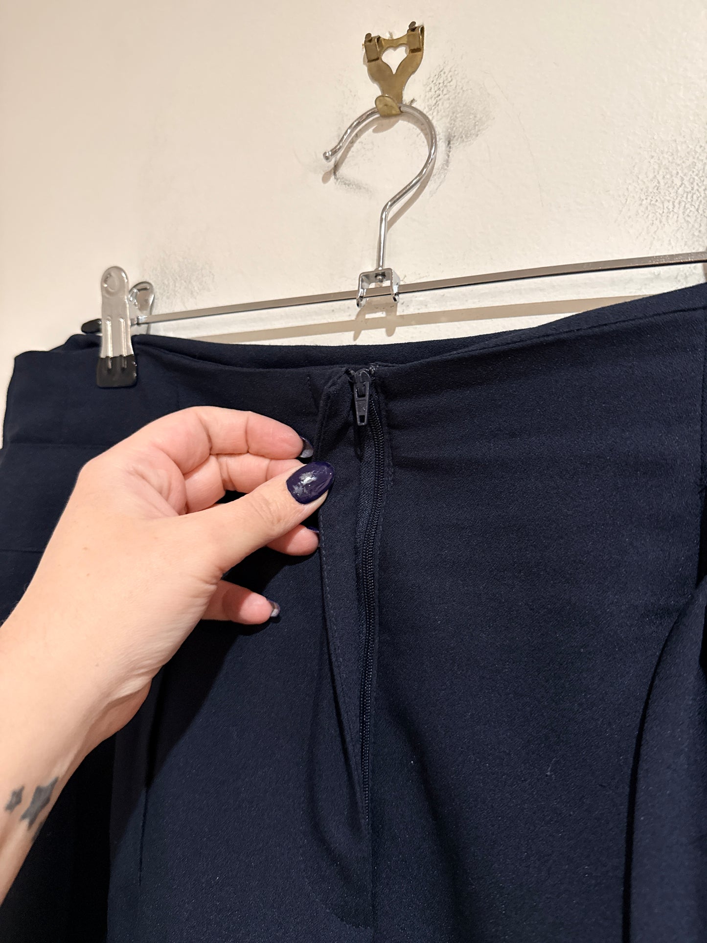 ASOS Navy Tapered Trousers Size 12