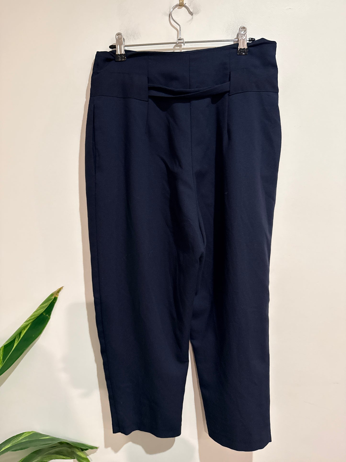 ASOS Navy Tapered Trousers Size 12