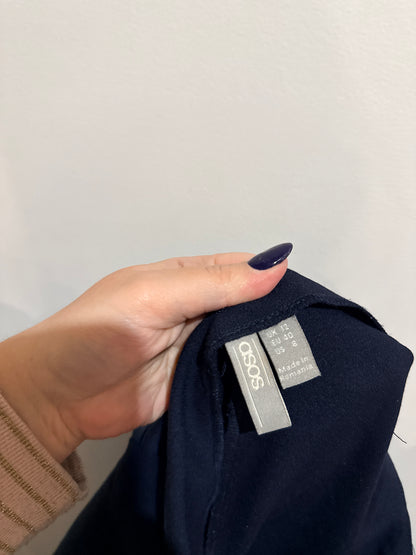 ASOS Navy Tapered Trousers Size 12