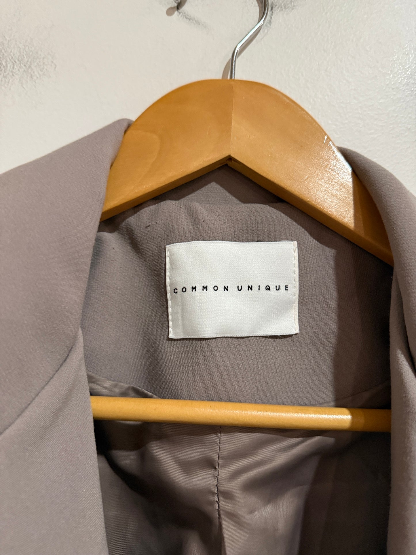 Common Unique Grey Peak Lapel Blazer Size U/arm to U/arm 49cm