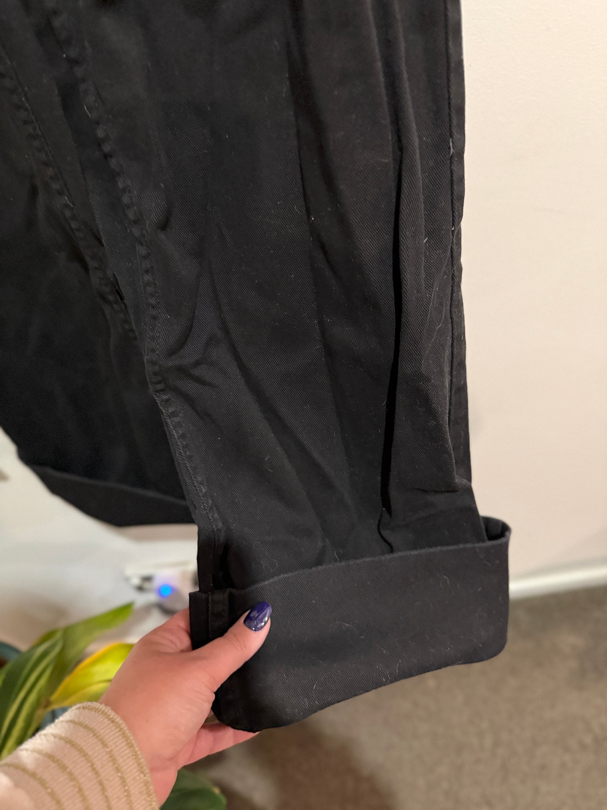 H&M Black Wide-leg Jeans Size 12