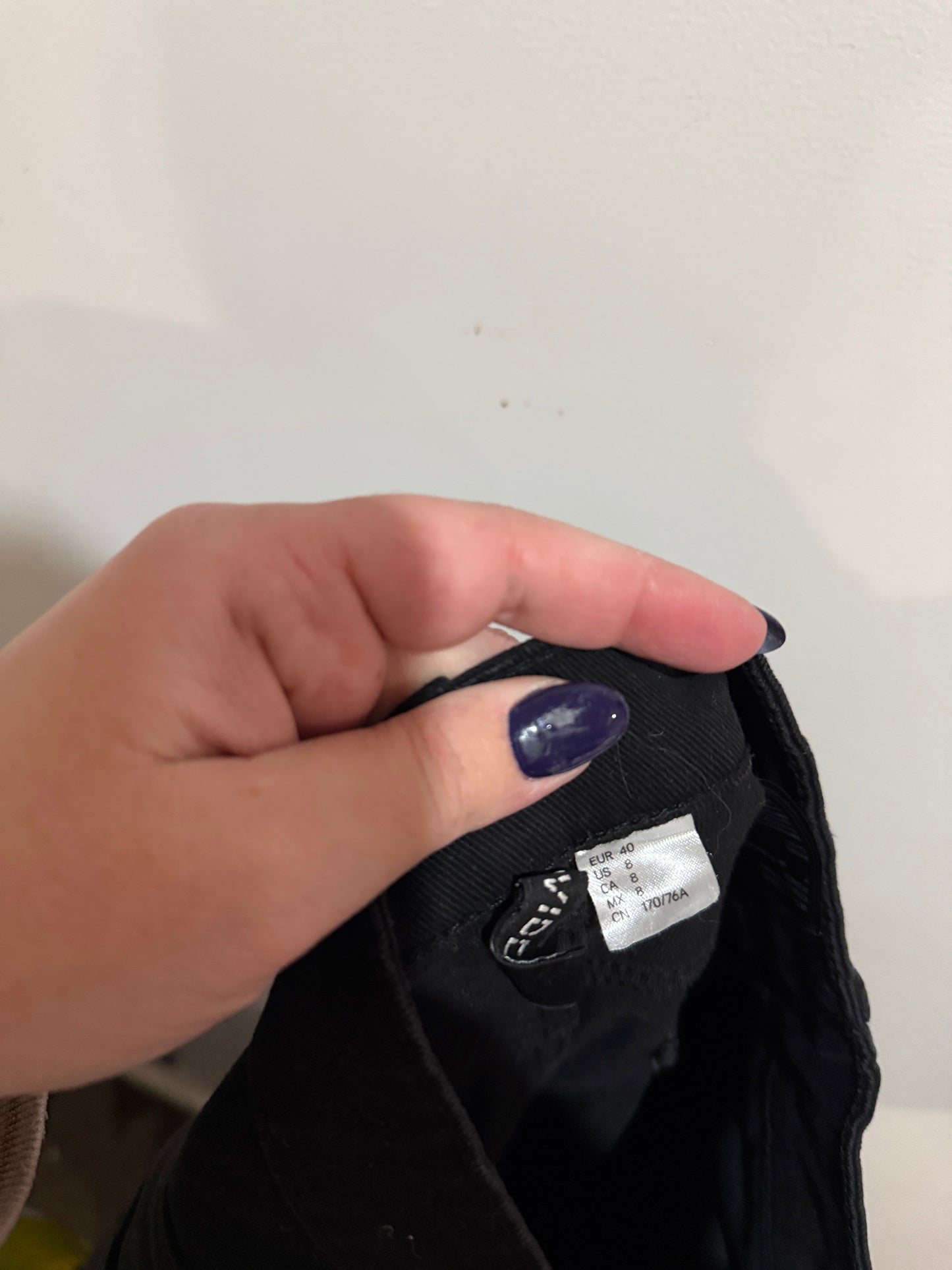 H&M Black Wide-leg Jeans Size 12