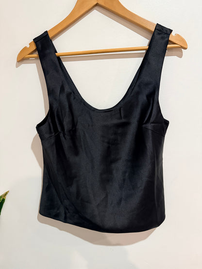 ASOS Design Satin Scoop Neck Tank Top Size 10