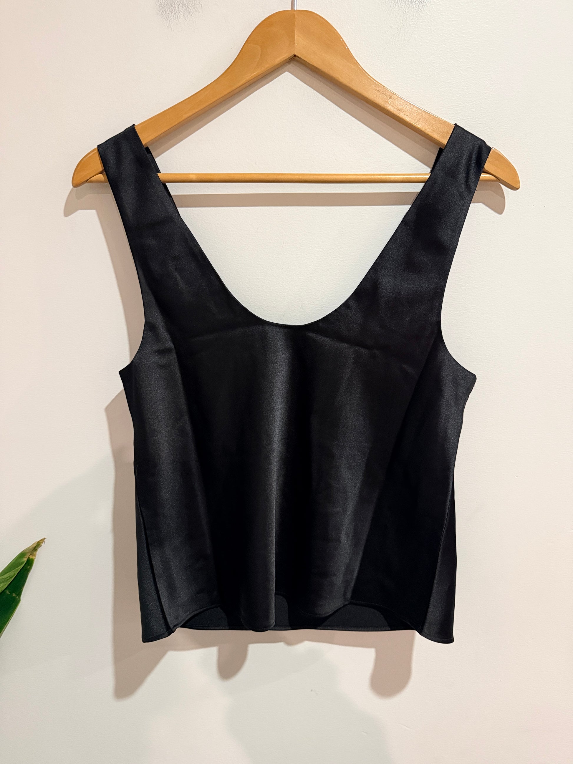 ASOS Design Satin Scoop Neck Tank Top Size 10