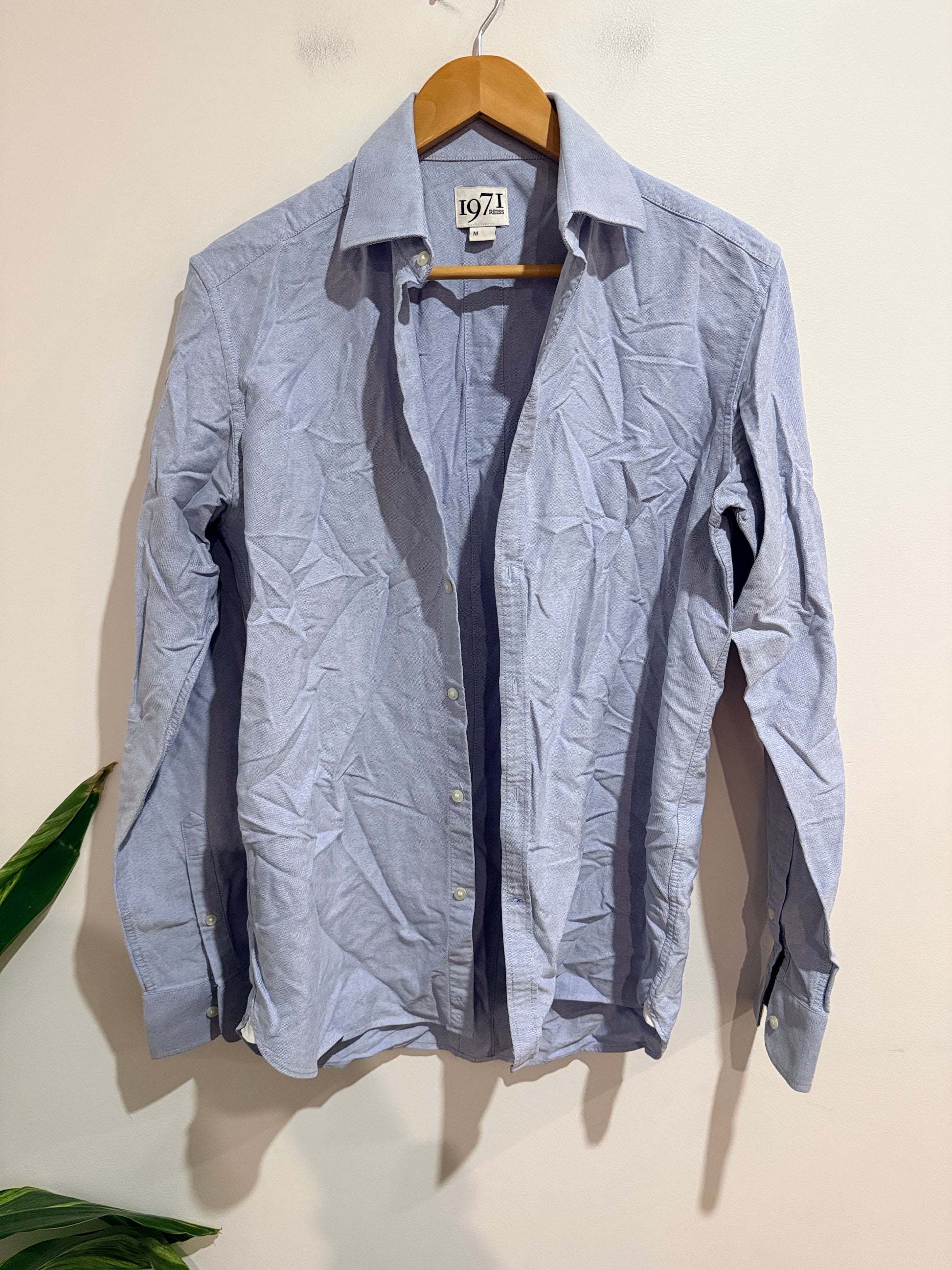 1971 Reiss "Pointer" Oxford Casual Shirt Size M