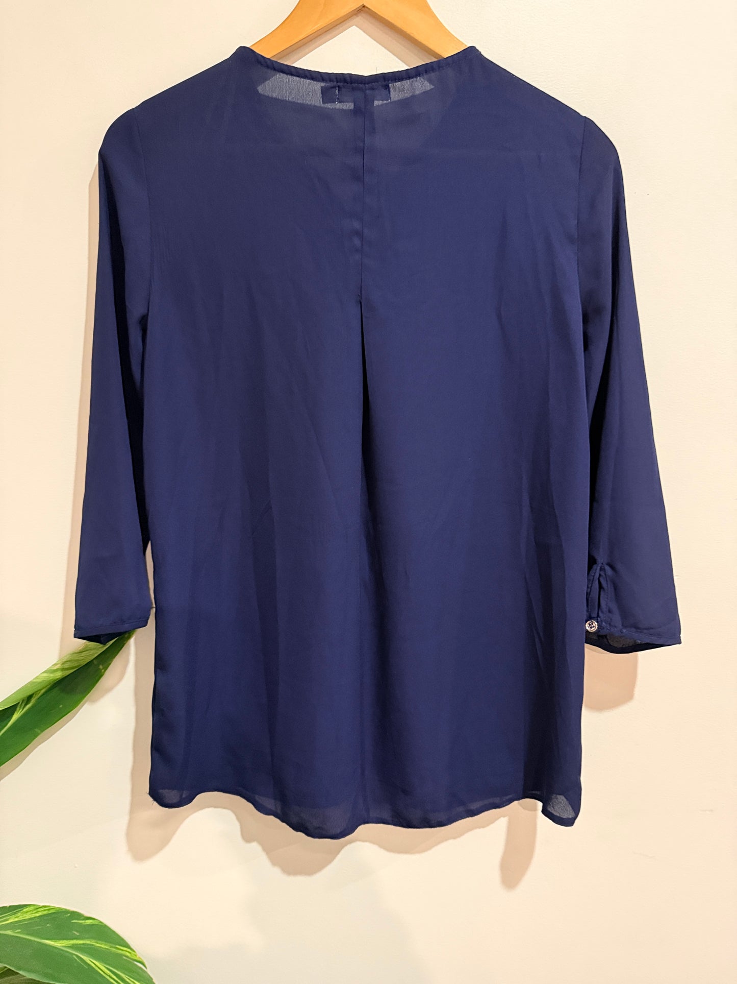 Paper Scissors Front Zipper Accent Long-sleeve Shirt Size 12