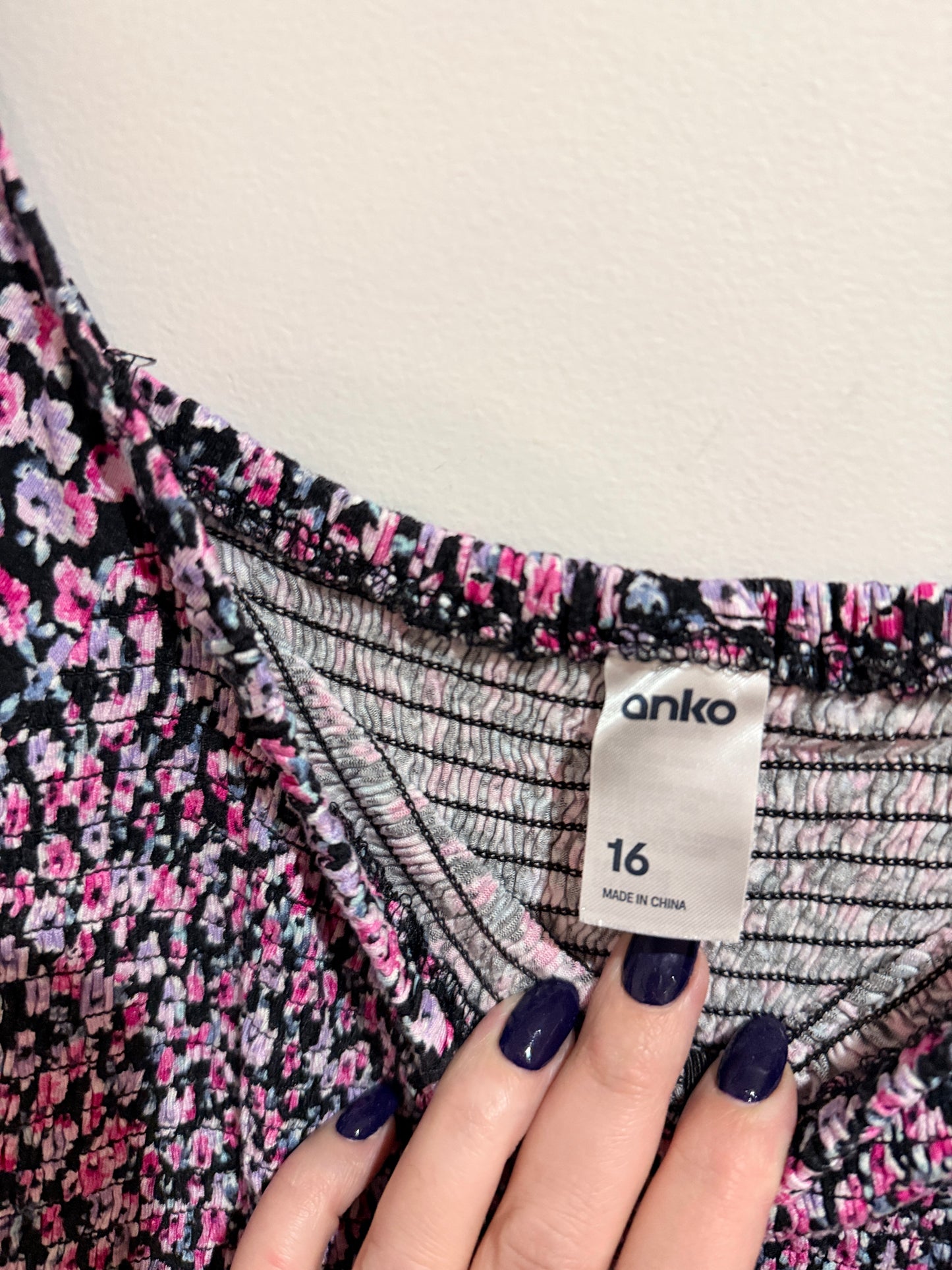 Anko Puff-sleeve Crop Top Size 16