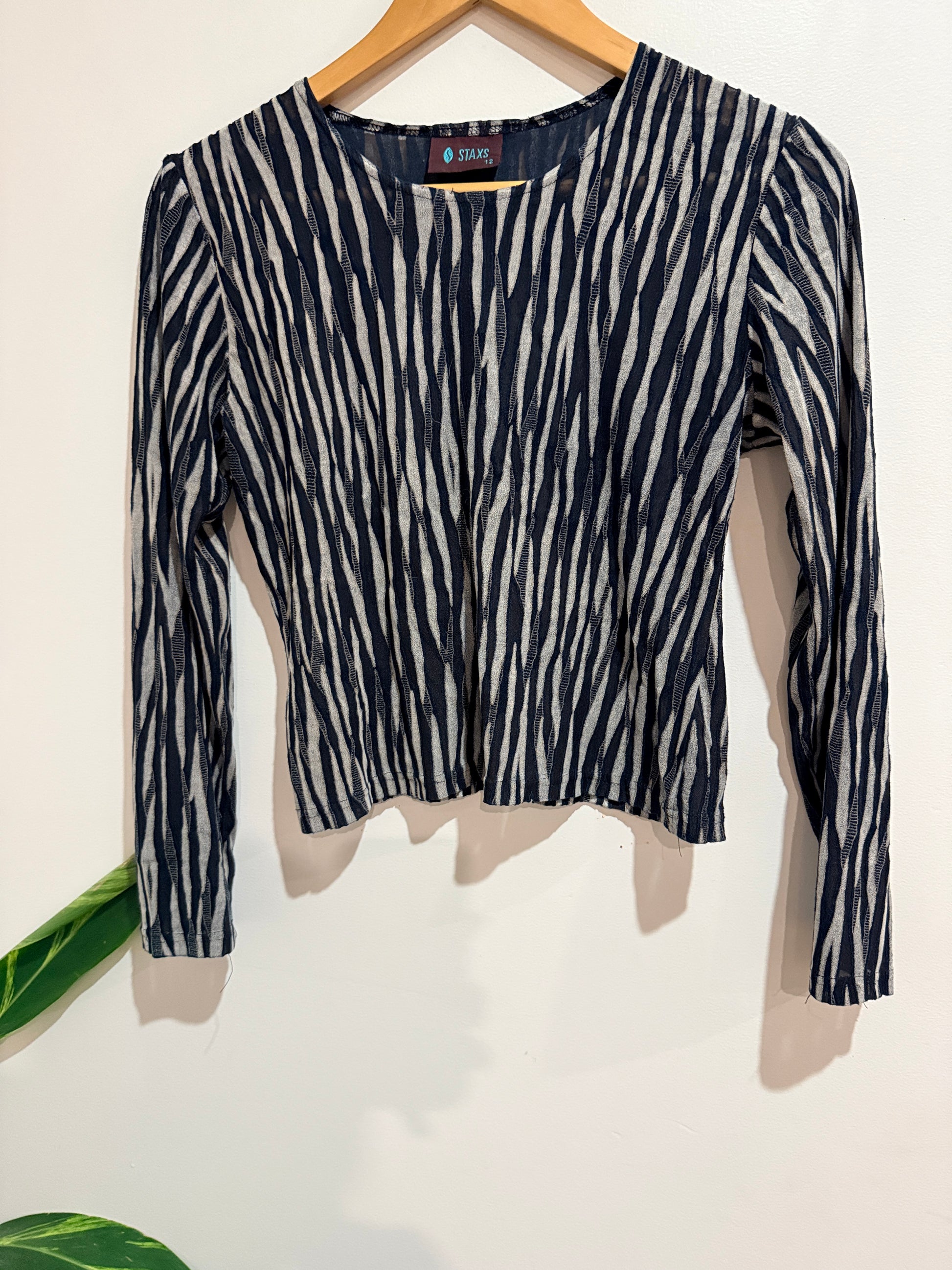 Stax Long-sleeve Top Size 12