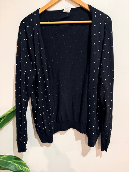 Basics Polka Dot Cardigan Size XL