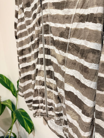 Line 7 Striped Zip-up Hoodie Size S