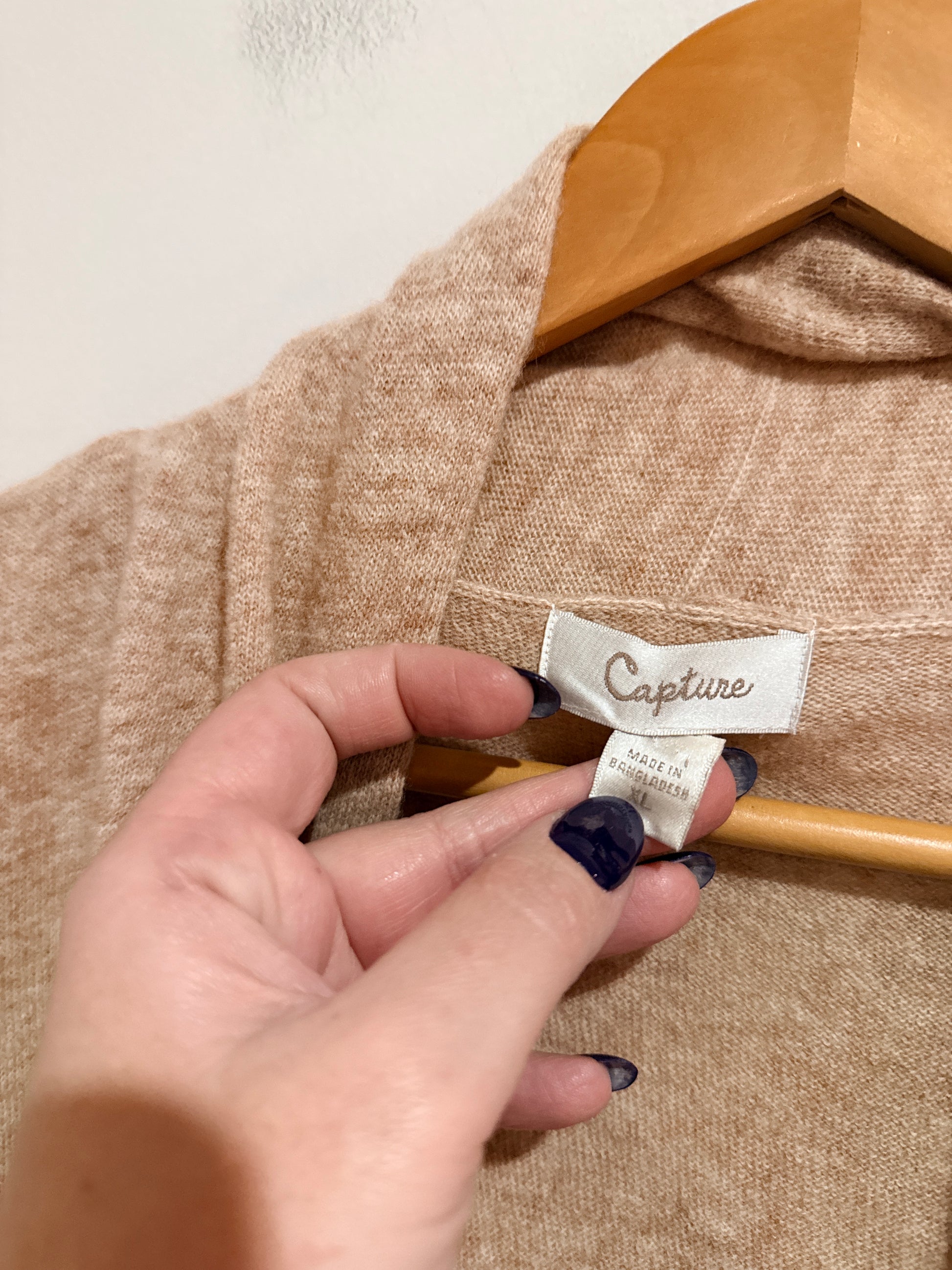 Capture Open-front Cardigan Size XL