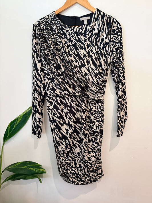 H & M Draped Bodycon Dress Size L