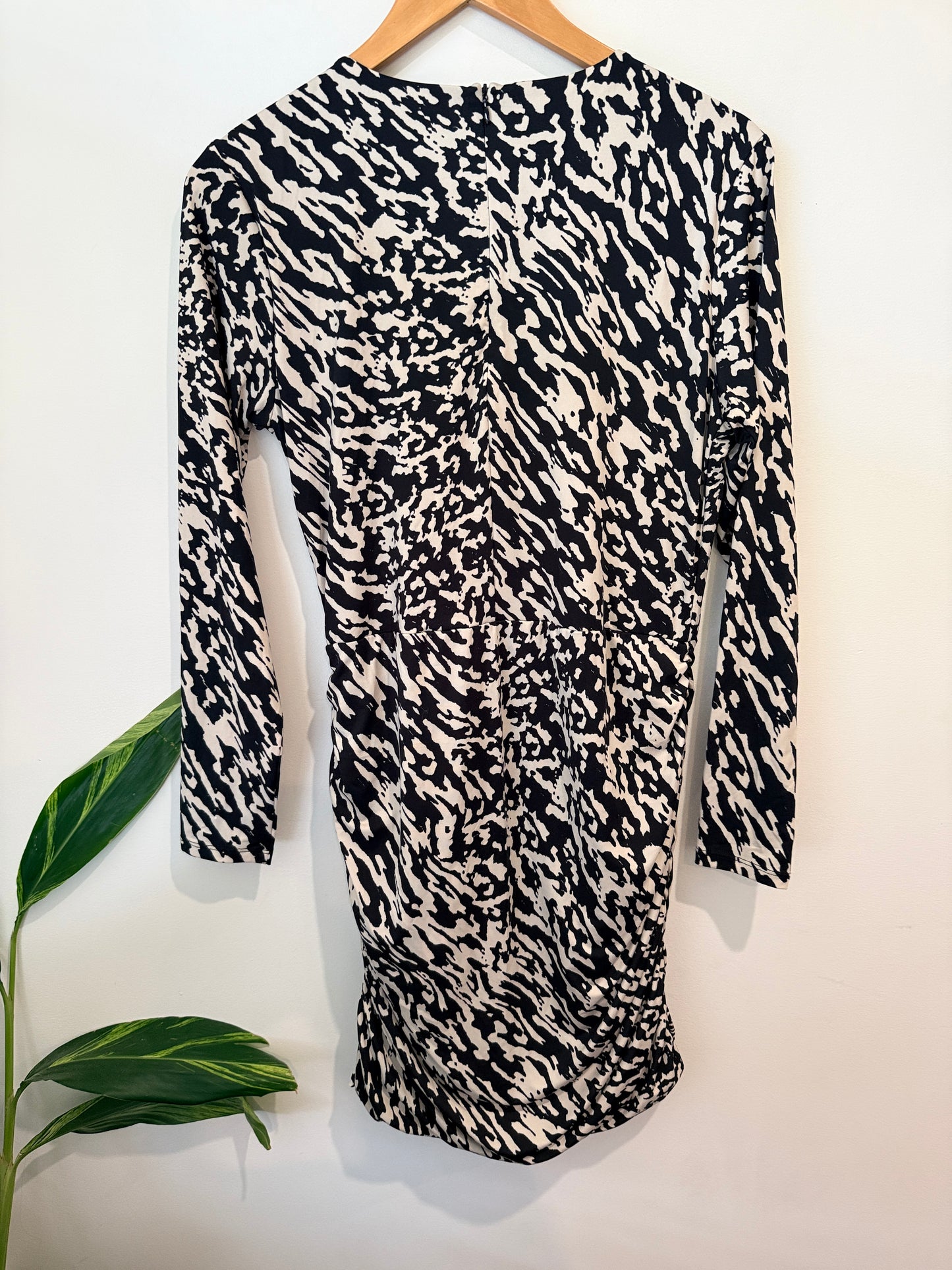 H & M Draped Bodycon Dress Size L