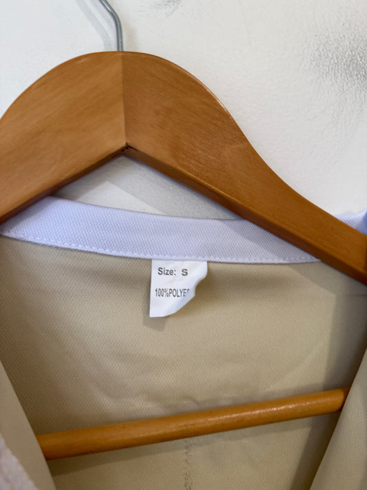 Brand Unknown Long-sleeve Polo Shirt Size S | U/Arm to U/Arm 54cm