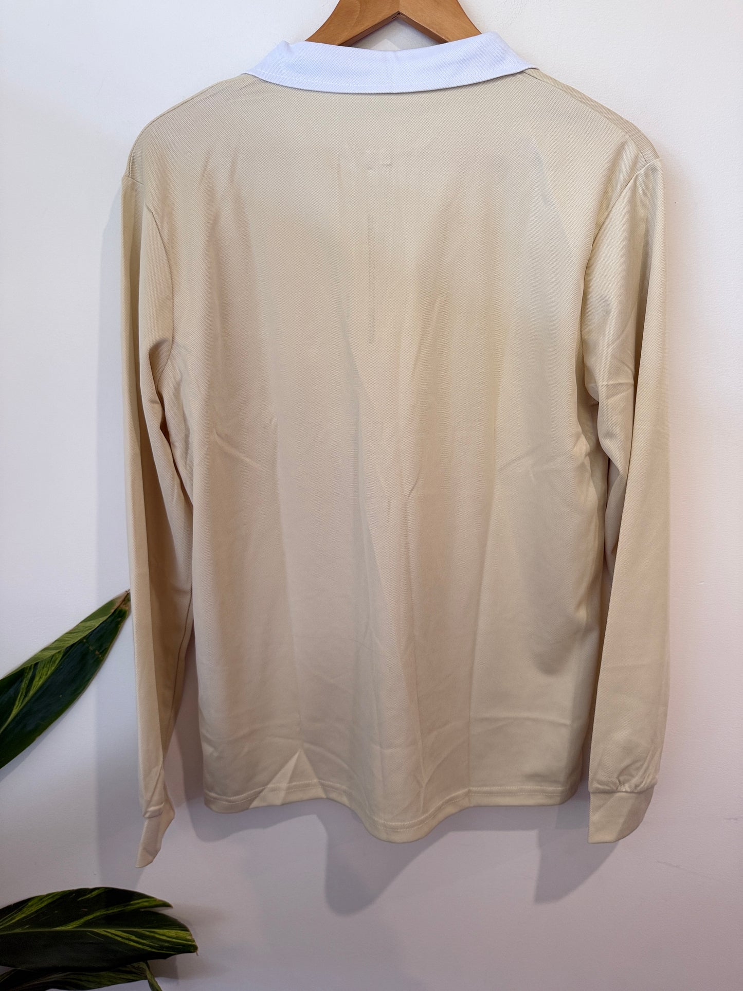 Brand Unknown Long-sleeve Polo Shirt Size S | U/Arm to U/Arm 54cm