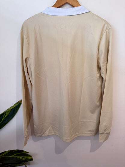 Brand Unknown Long-sleeve Polo Shirt Size S | U/Arm to U/Arm 54cm