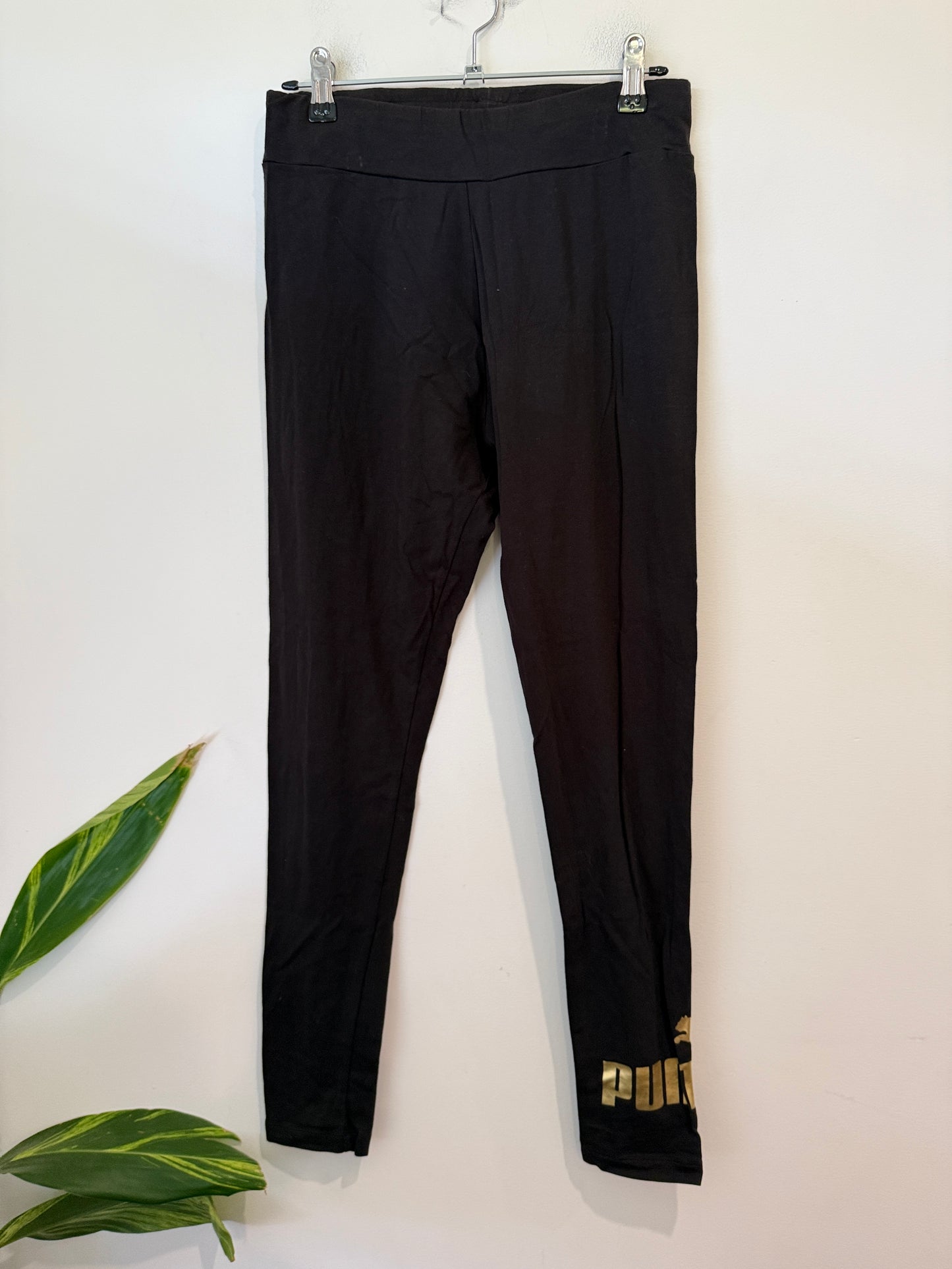 Puma Metallic Leggings Size 18