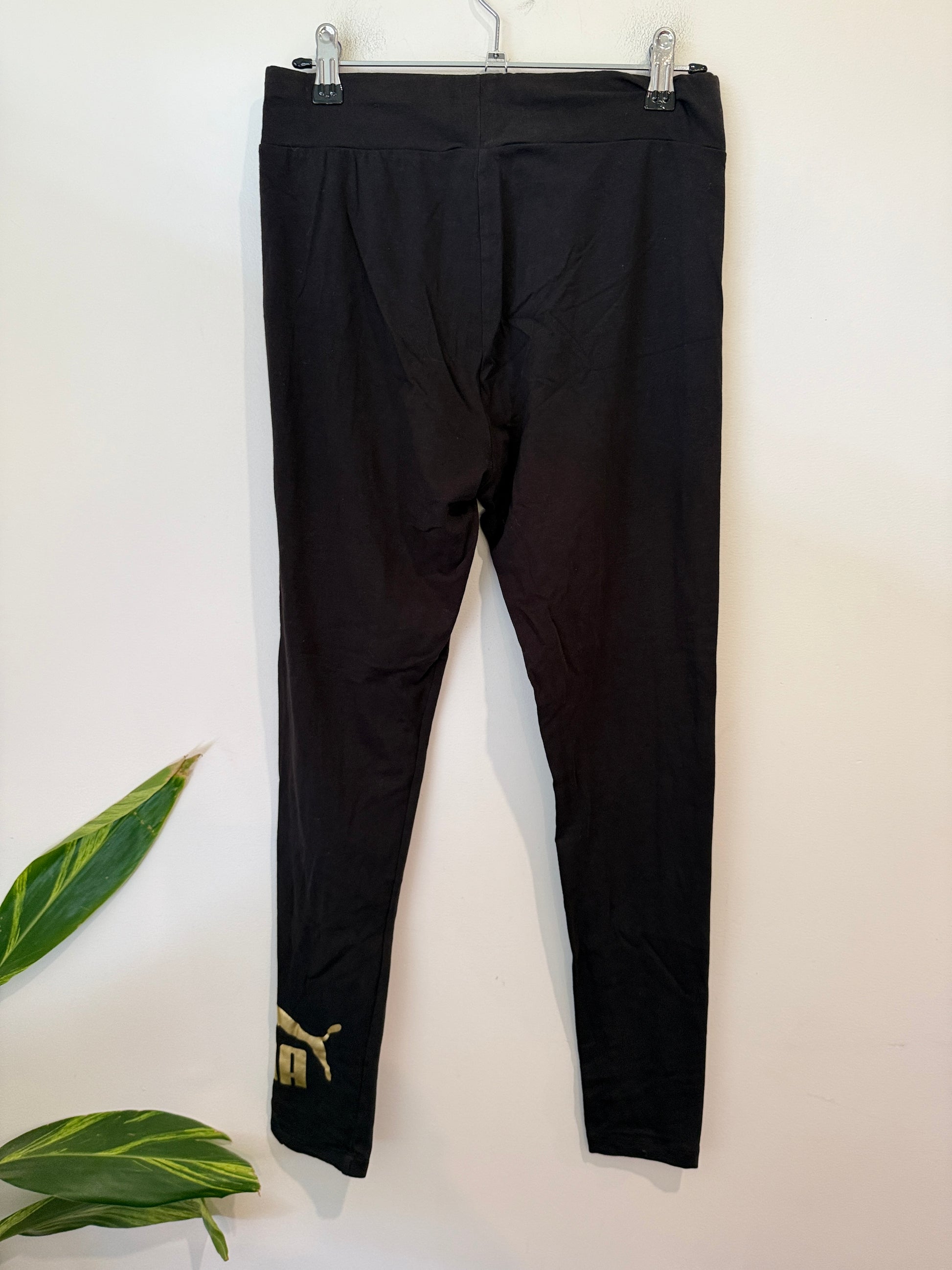 Puma Metallic Leggings Size 18