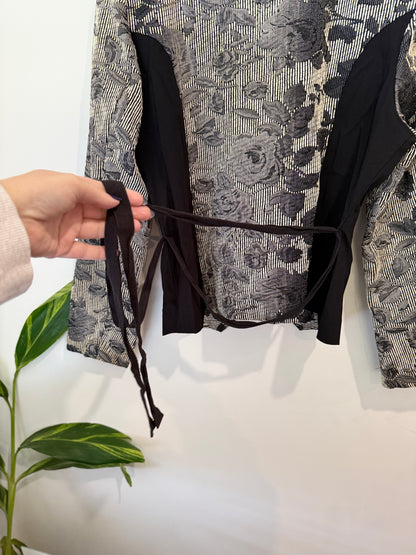 Kamiko Printed Wrap Jacket Size 14