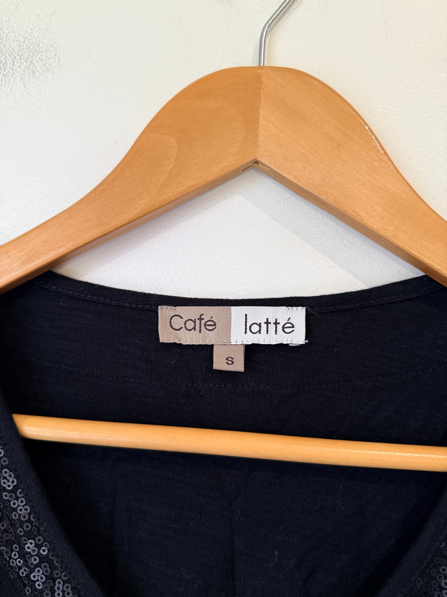 Cafe Latte Long-sleeve Top Size S