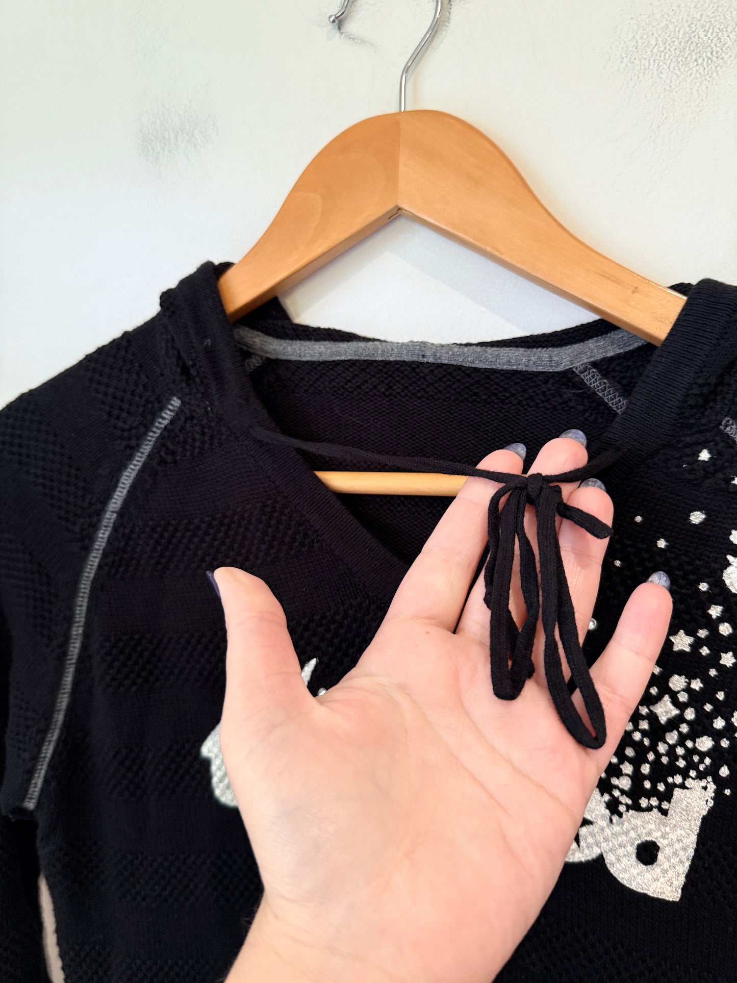 Brand Unknown Long-sleeve Knit Top Size U/Arm to U/Arm 44cm