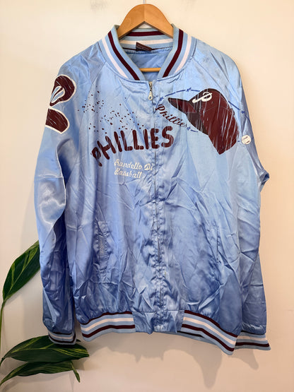Red Jacket Baseball Bomber Jacket Size U/Arm to U/Arm 65cm