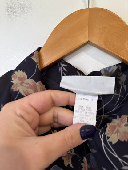 Options Floral Button-up Shirt Size 18