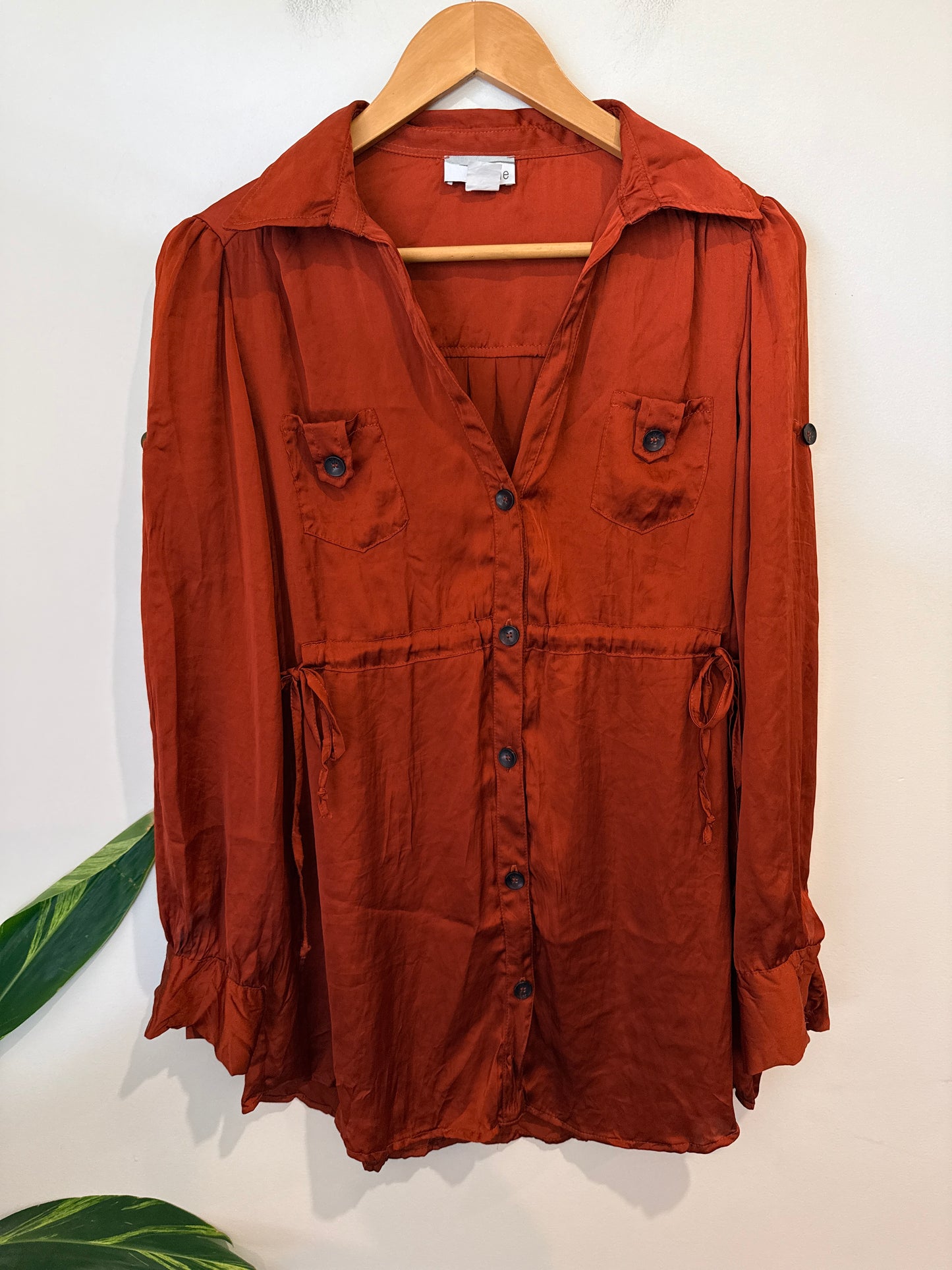 Heine Button-down Shirt Dress Size 38 | U/Arm to U/Arm 51cm