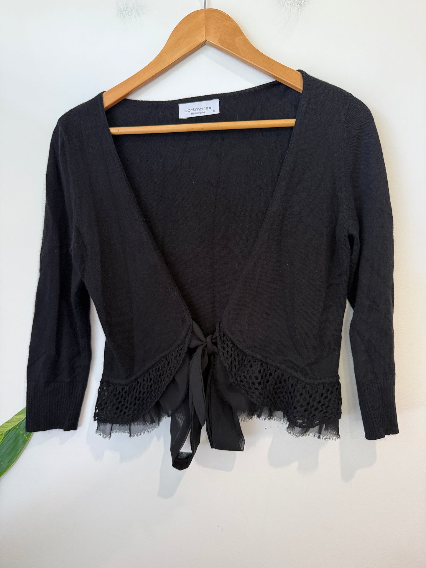 Portmans Wrap Knit Cardigan Size S