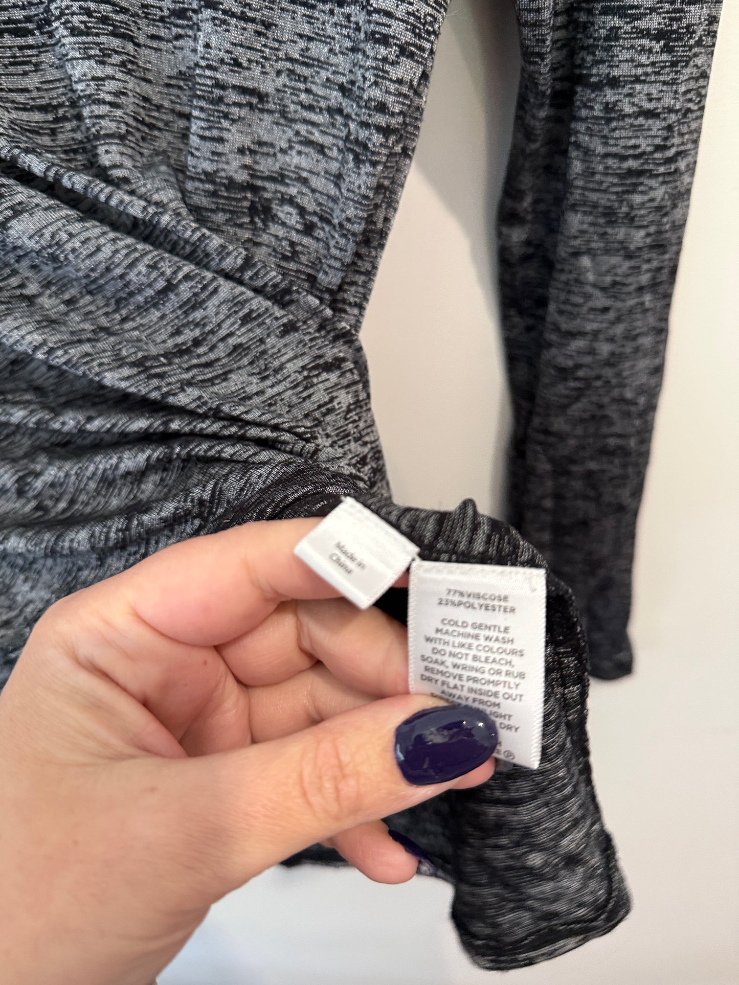 Saba Long-sleeve Knit Top Size L