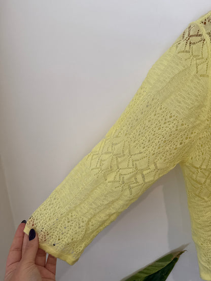Millers Lace Cropped Cardigan Size L