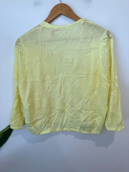 Millers Lace Cropped Cardigan Size L