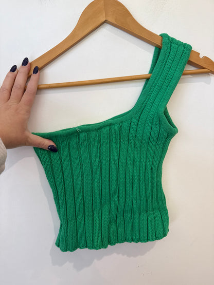 One-shoulder Cropped Tank Size U/Arm to U/Arm 33cm