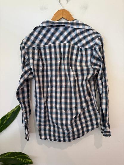 Knights Society Plaid Check Shirt Size M