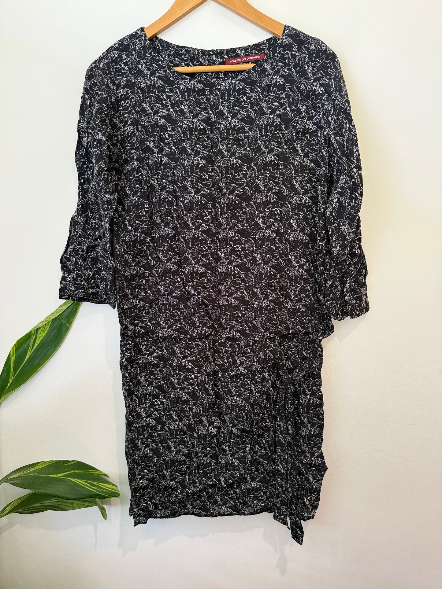 Comptoir Des Cotonniers 3/4 Sleeves Dress Size M | U/Arm to U/Arm 51cm