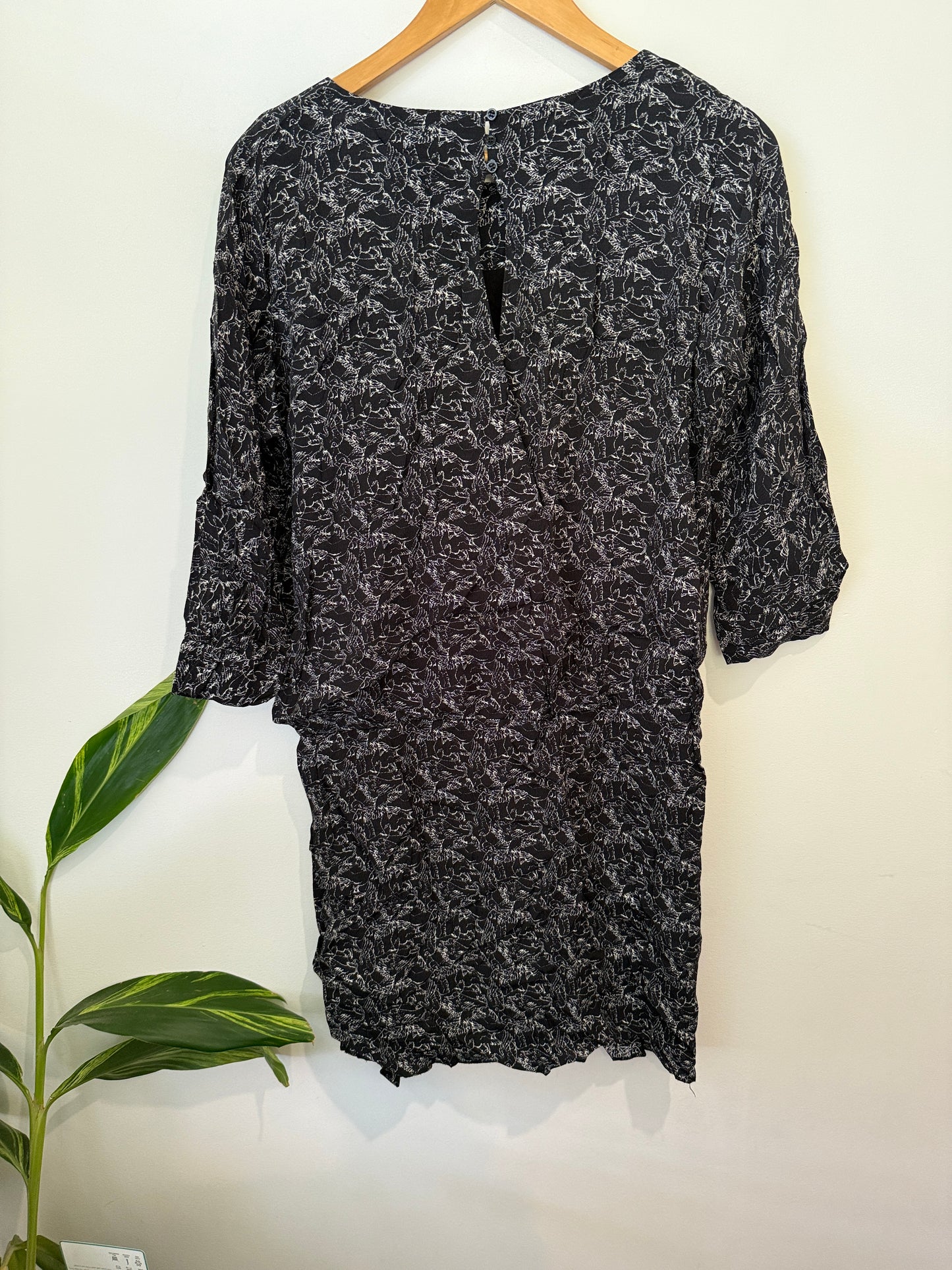 Comptoir Des Cotonniers 3/4 Sleeves Dress Size M | U/Arm to U/Arm 51cm