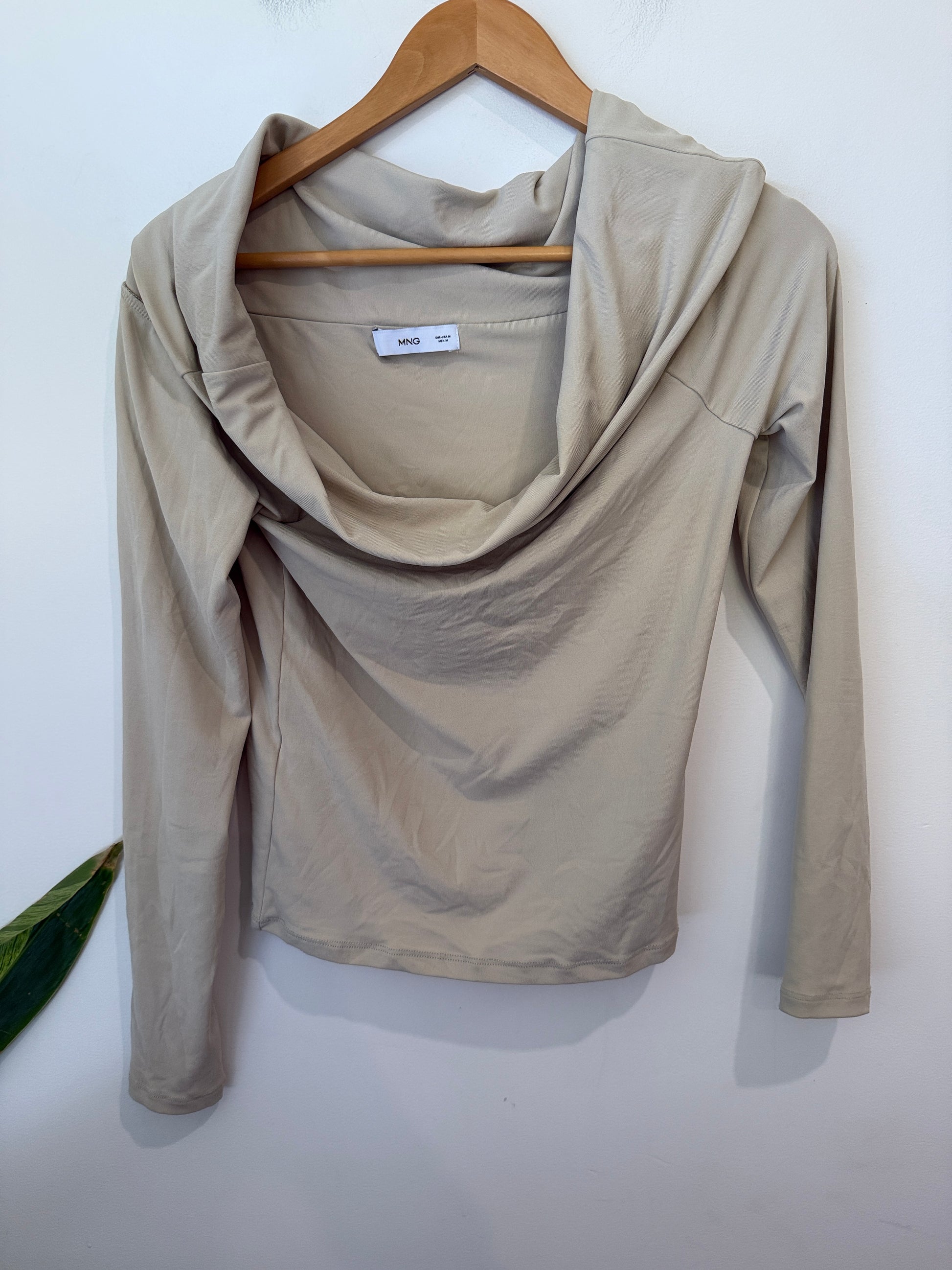 MNG Cowl Neck Top Size M
