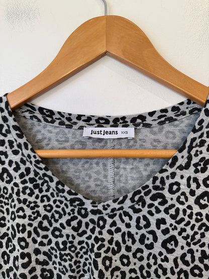 Just Jeans Leopard Print Top Size XXS