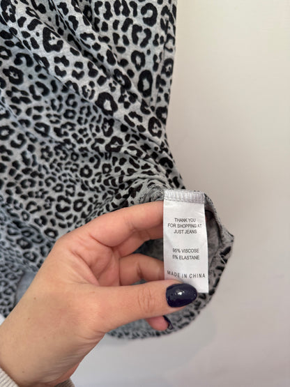 Just Jeans Leopard Print Top Size XXS