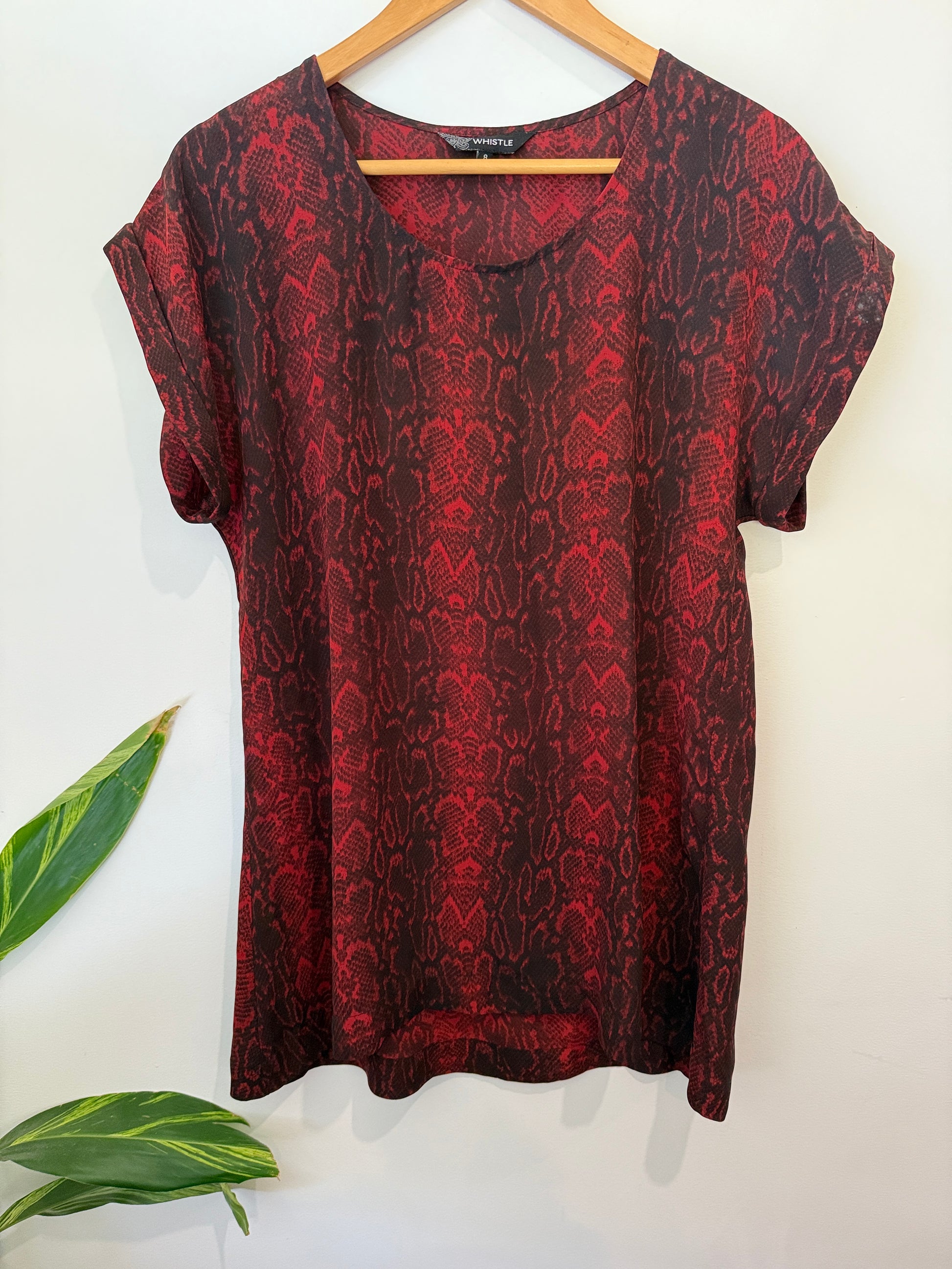 Whistles Short-sleeve Top Size 8