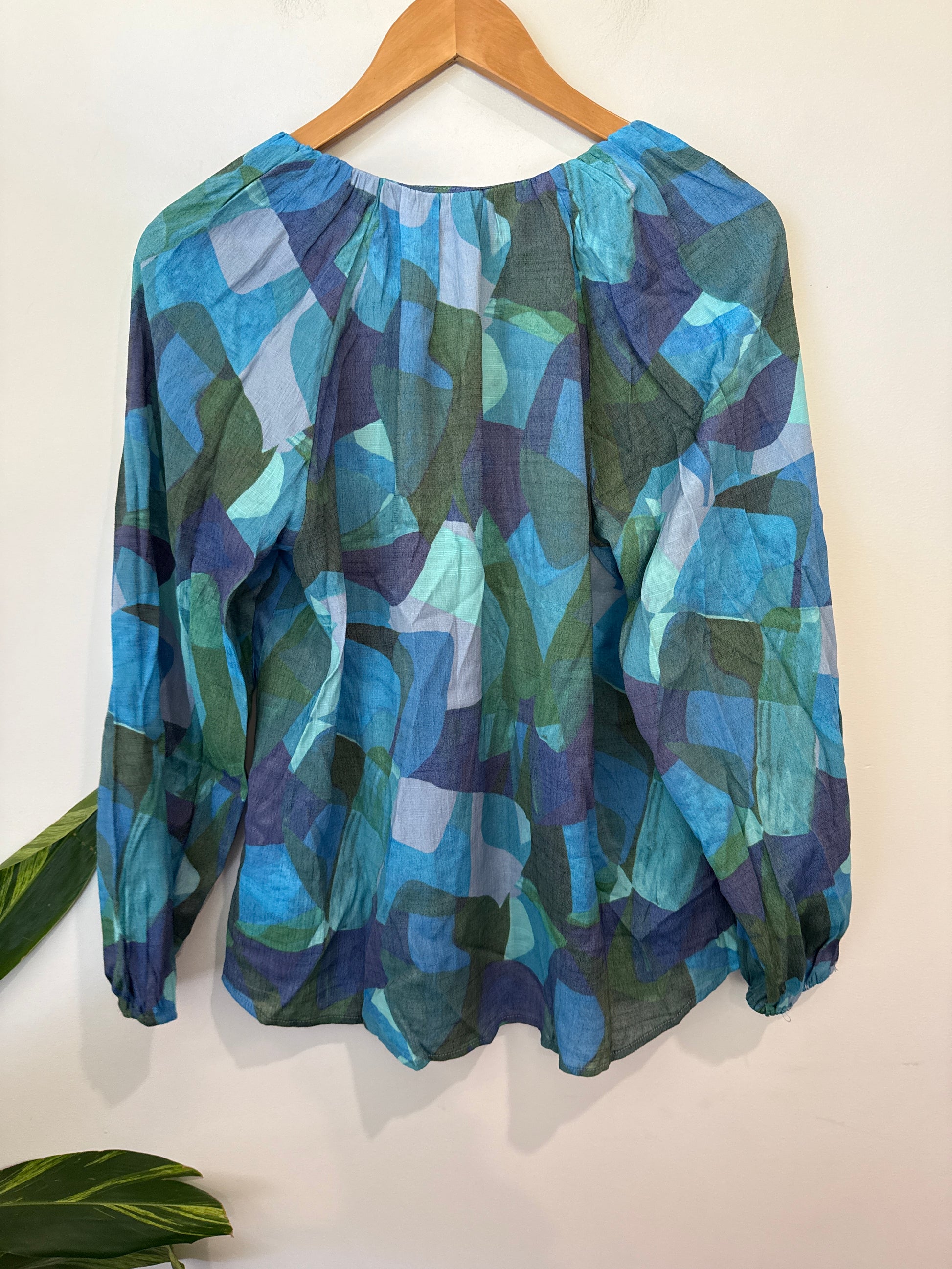 Rockmans Abstract Print Top Size 12