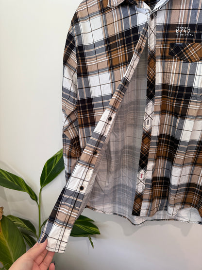 Yankee Plaid Flannel Shirt Size XL
