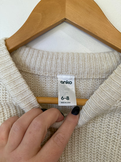 Anko Knit Crewneck Sweater Size 6-8