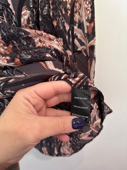 Oliver Black Lightweight Floral Shirt Size 12