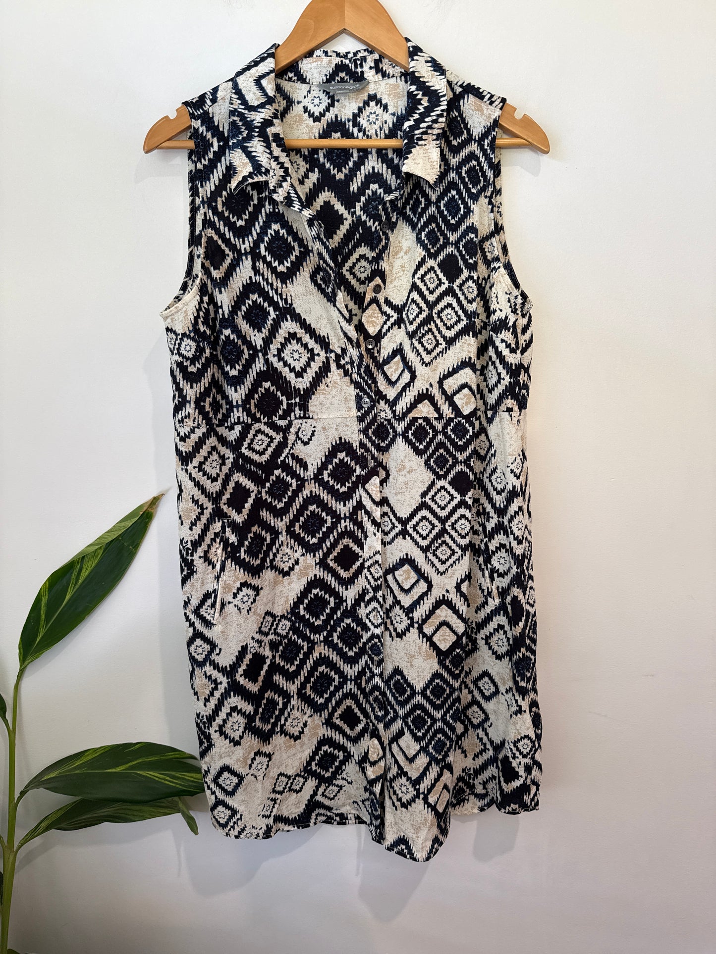 Suzannegrae Sleeveless Shirtdress Size M