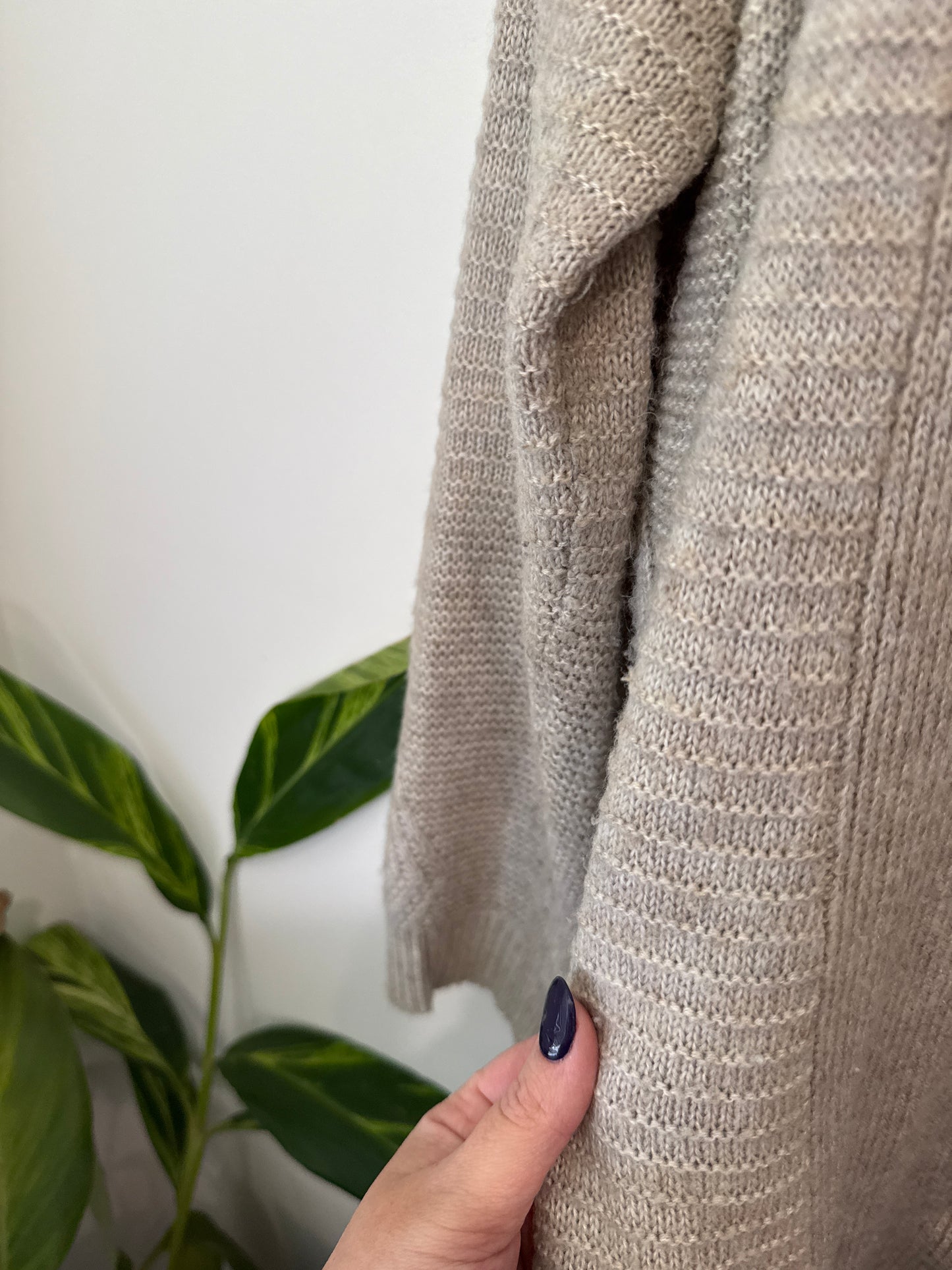 Ella J Open-front Knit Cardigan Size 14